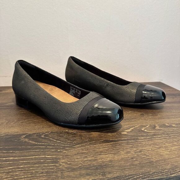 Clark Kesha Rose low heel pumps size 8.5 Excellent Condition - Picture 1 of 9